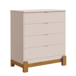 Cômoda Infantil Lotus 4 Gavetas Rosa Fosco - Reller Móveis Cômoda Infantil Lotus 4 Gavetas Rosa Fosco - Reller Móveis