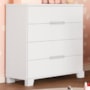Cômoda Infantil Luna 4 Gavetas Branco Fosco - Reller Móveis