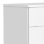 Cômoda Infantil Luna 4 Gavetas Branco Fosco - Reller Móveis