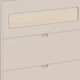 Cômoda Infantil Ollie 3 Gavetas Areia Fosco - Reller Móveis