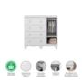 Cômoda Infantil Uli New 1 Porta e 4 Gavetas Branco Brilho - Móveis Peroba