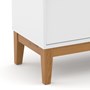 Cômoda Infantil Unique com Porta e 3 Gavetas Branco Soft/Eco Wood - Matic Móveis 