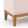 Cômoda Infantil Unique com Porta e 3 Gavetas Rosê/Eco Wood - Matic Móveis 