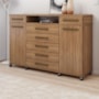 Comoda London 2 Portas 7 Gavetas Amêndola Touch – Demóbile