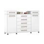 Comoda London 2 Portas 7 Gavetas Branco – Demóbile