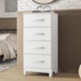 Cômoda Mobi 4 Gavetas Flex Branco Fosco - Móveis Albatroz