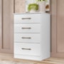 Cômoda MS913 4 Gavetas - Moval Branco