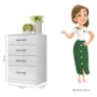 Cômoda MS913 4 Gavetas - Moval Branco