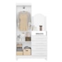 Cômoda New Capri 2 Portas e 4 Gavetas Quadriflex Branco com Espelho - Móveis Albatroz