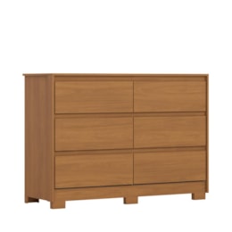Cômoda Ravenna 6 Gavetas Cinamomo - Móveis Henn