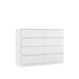 Cômoda Roma 8 Gavetas Branco - Santos Andirá
