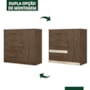 Cômoda Sapateira Vênus 1 Porta e 4 Gavetas Flex Castanho Wood - Moval