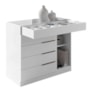 Cômoda Sevilha 1 Porta e 5 Gavetas com Porta Joias Branco – Aramóveis