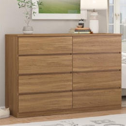 Comoda Sintra 8 Gavetas Amêndola Touch – Demóbile