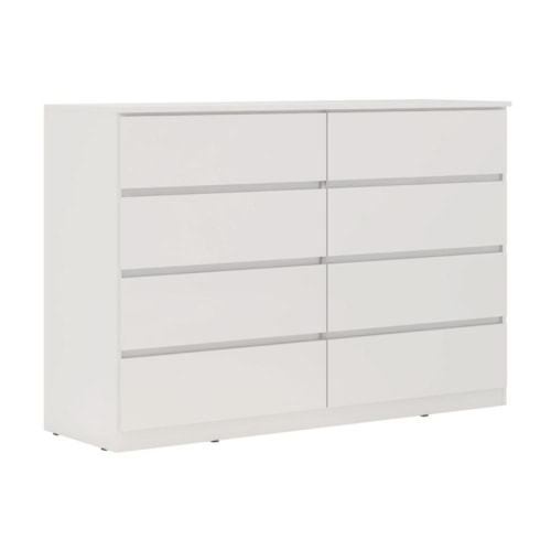 Comoda Sintra 8 Gavetas Branco – Demóbile