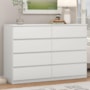 Comoda Sintra 8 Gavetas Branco – Demóbile