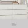 Comoda Sintra 8 Gavetas Branco – Demóbile