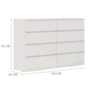 Comoda Sintra 8 Gavetas Branco – Demóbile