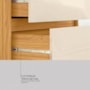 Comoda Sintra 8 Gavetas Cinamon Touch/Off White – Demóbile