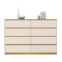 Comoda Sintra 8 Gavetas Cinamon Touch/Off White – Demóbile