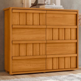 Cômoda Tarsila 8 Gavetas Cinamomo - Madetec