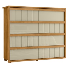 Cômoda Tarsila 8 Gavetas Cumaru/Opala - Madetec