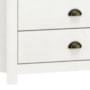 Cômoda Topázio 4 Gavetas Branco/Freijó - Finestra Móveis