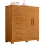 Cômoda Verona 2 Portas e 8 Gavetas Cinamomo - Móveis Albatroz
