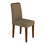 Conjunto 2 Cadeiras Amanda Castanho/Marrom Rosê - PR Móveis  