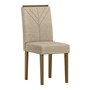 Conjunto 2 Cadeiras Amanda Imbuia/Linho Areia - New Ceval