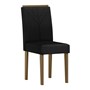Conjunto 2 Cadeiras Amanda Imbuia/Veludo Preto - New Ceval