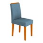 Conjunto 2 Cadeiras Amanda Ipê/Azul Claro - PR Móveis
