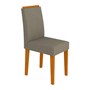 Conjunto 2 Cadeiras Amanda Ipê/Marrom Claro - PR Móveis 