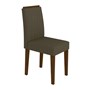 Conjunto 2 Cadeiras Ana Castanho/Marrom Escuro - PR Móveis 
