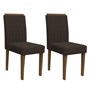 Conjunto 2 Cadeiras Ana Imbuia/Café - PR Móveis  