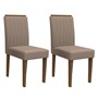 Conjunto 2 Cadeiras Ana Imbuia/Marrom - PR Móveis  