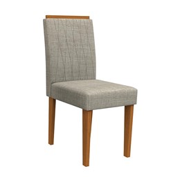 Conjunto 2 Cadeiras Ana Ipê/Marrom Claro - PR Móveis  