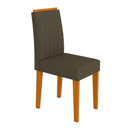 Conjunto 2 Cadeiras Ana Ipê/Marrom Escuro - PR Móveis 