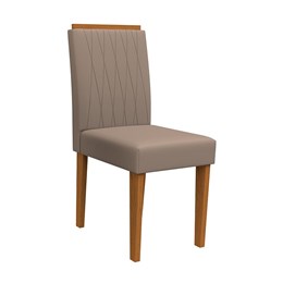 Conjunto 2 Cadeiras Ana Ipê/Marrom - PR Móveis  