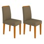 Conjunto 2 Cadeiras Ana Ipê/Marrom Rosê - PR Móveis 