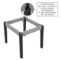 Conjunto 2 Cadeiras Ana para Mesa de Jantar Ipê/Marfim - New Ceval