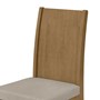 Conjunto 2 Cadeiras Athenas Amêndoa/Veludo Creme - Móveis Lopas