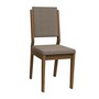 Conjunto 2 Cadeiras Carol Imbuia/Cinza - PR Móveis 