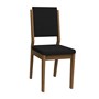 Conjunto 2 Cadeiras Carol Imbuia/Preto - PR Móveis 