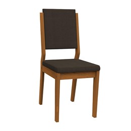 Conjunto 2 Cadeiras Carol Ipê/Café - PR Móveis 