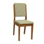 Conjunto 2 Cadeiras Carol Ipê/Marfim - PR Móveis 