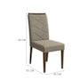Conjunto 2 Cadeiras Caroline Imbuia/Marfim - New Ceval 