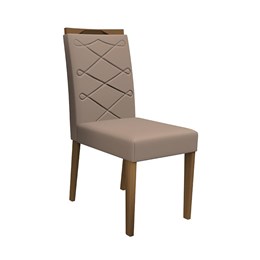 Conjunto 2 Cadeiras Caroline Imbuia/Marrom - PR Móveis 