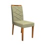 Conjunto 2 Cadeiras Caroline Ipê/Marfim - PR Móveis  