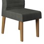 Conjunto 2 Cadeiras Curvata Carvalho Europeu/Suede Cinza - PR Móveis 